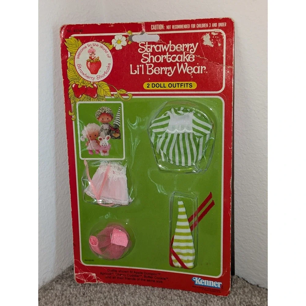 Strawberry Shortcake Li'l‎ Berry Wear Doll Outfits Vintage 1982 Kenner NIP